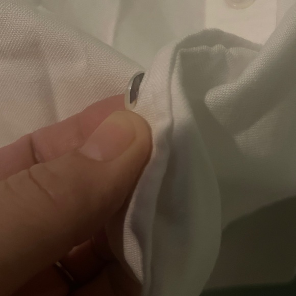 Lacost Reg fit Button down shirt in white Size Men’s Medium - Picture 6 of 9